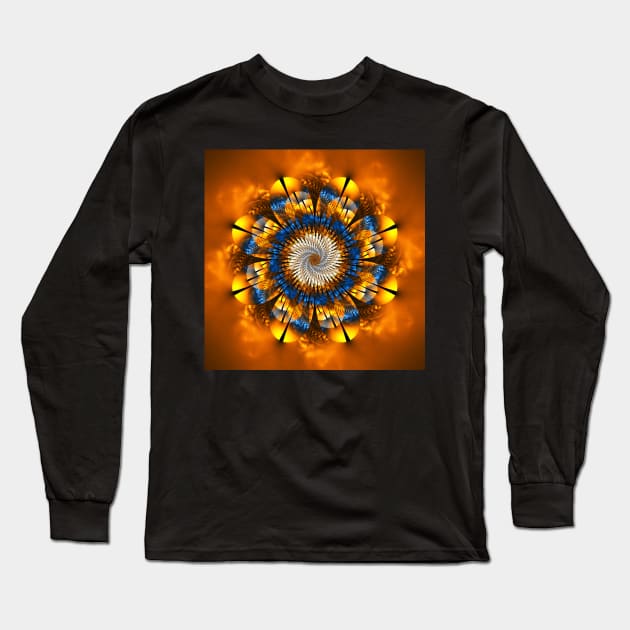 Sunflower Long Sleeve T-Shirt by krinichnaya